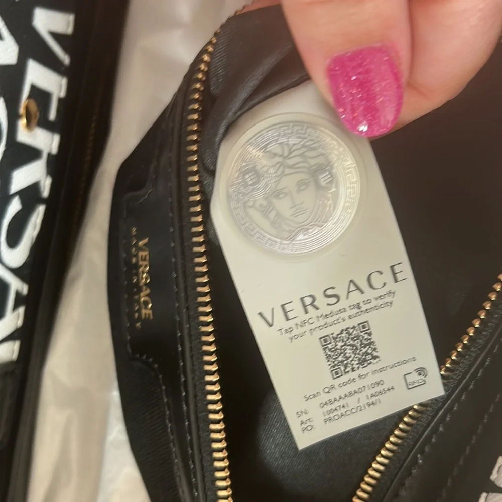 VERSACE ALLOVER LARGE TOTE BAG